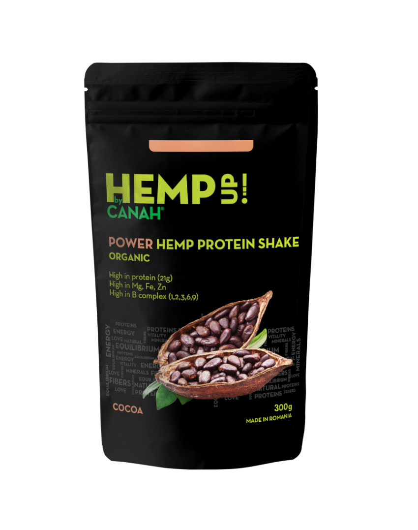 Shake proteic de cânepă și cacao ECO POWER