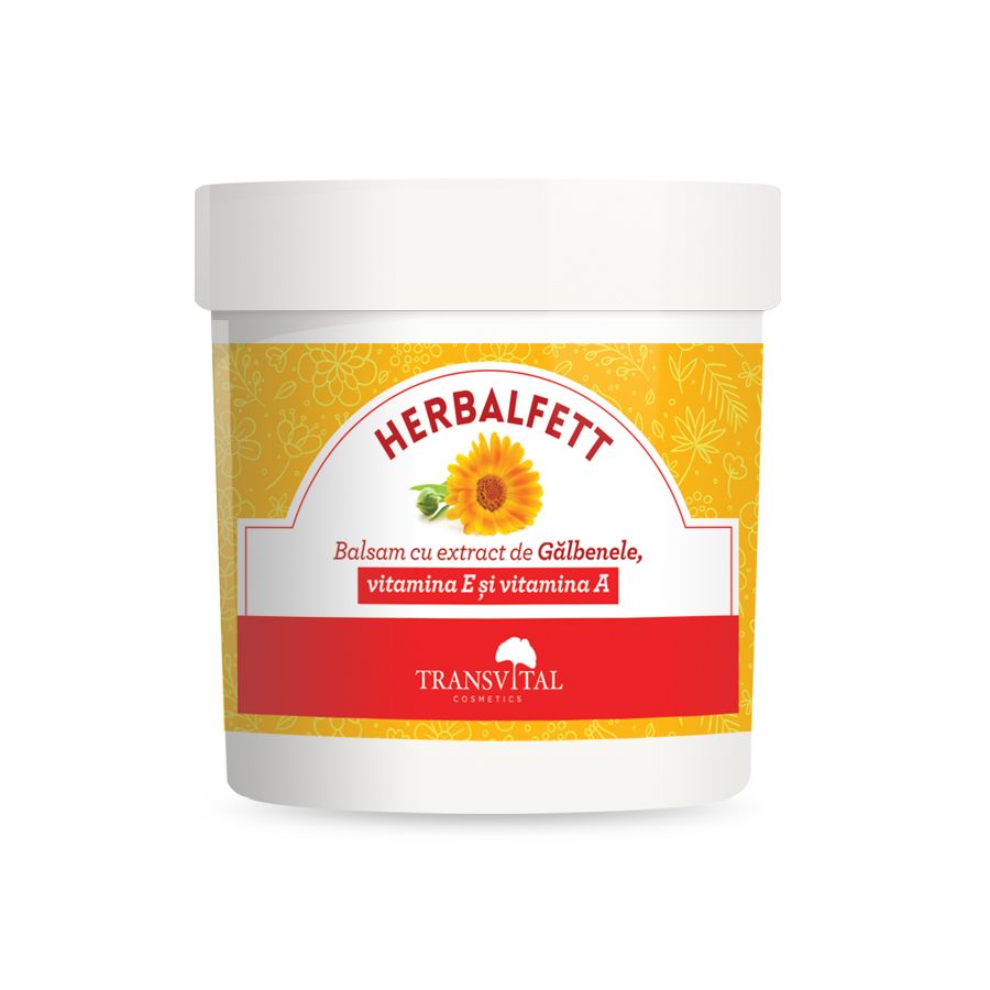 Herbalfett-Balsam cu extract de gălbenele,Vitamina E și Vitamina A