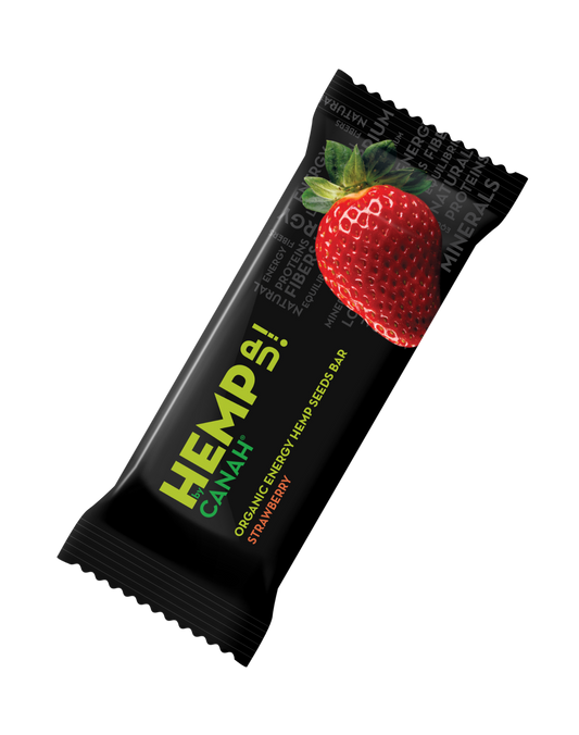 Hemp Up bar with strawberries 48g