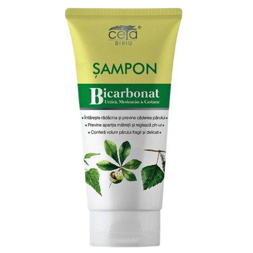 Șampon cu bicarbonat, fosfolipide, urzică, mesteacăn și castane