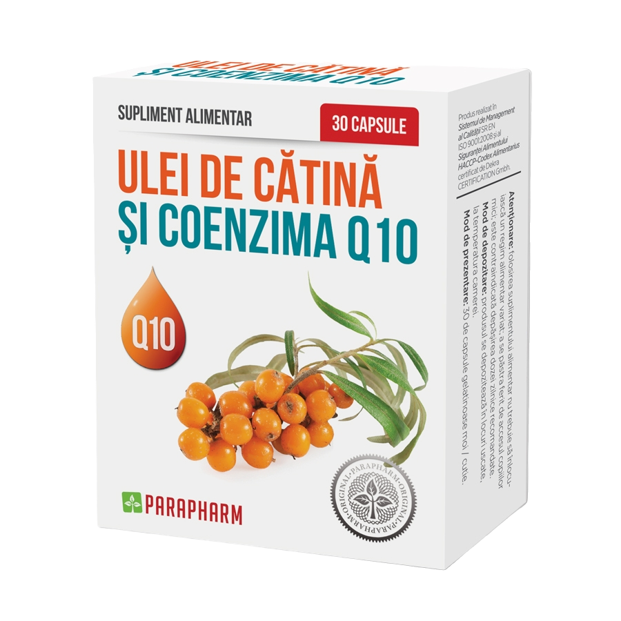 Capsule cu ulei de cătină si coenzima Q10