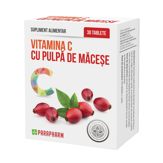 Vitamina C cu pulpă de măceșe