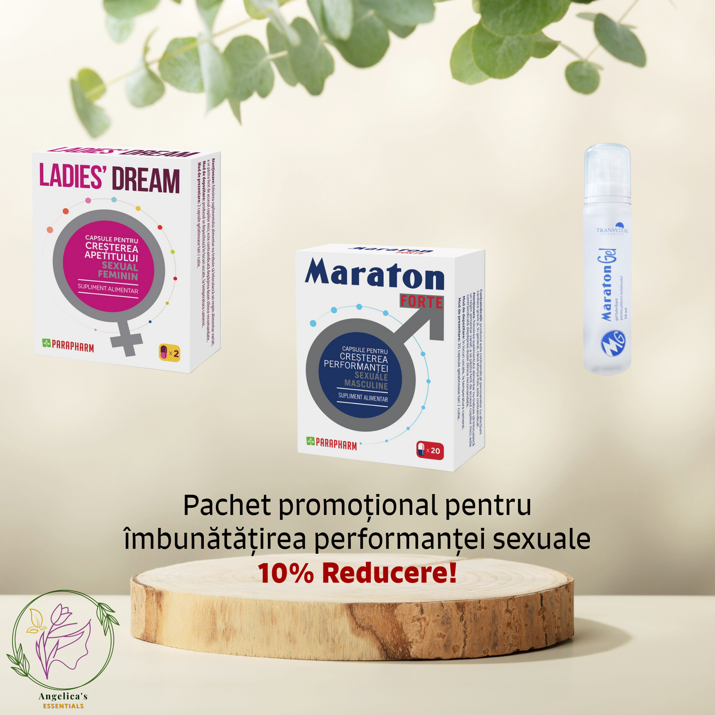 Pachet promoțional pentru îmbunătățirea performanței sexuale - Reducere de 10%!