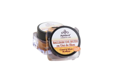 Balsam de buze cu ceară de albine și miere