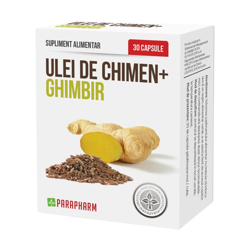 Capsule cu ulei de Chimen și Ghimbir