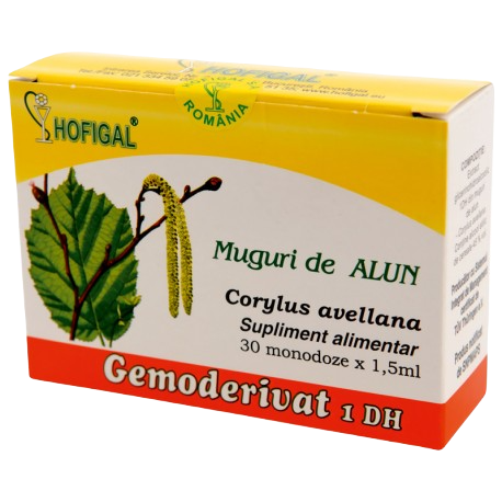 Gemoderivat din muguri de alun