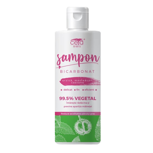 Vegetable shampoo with bicarbonate 