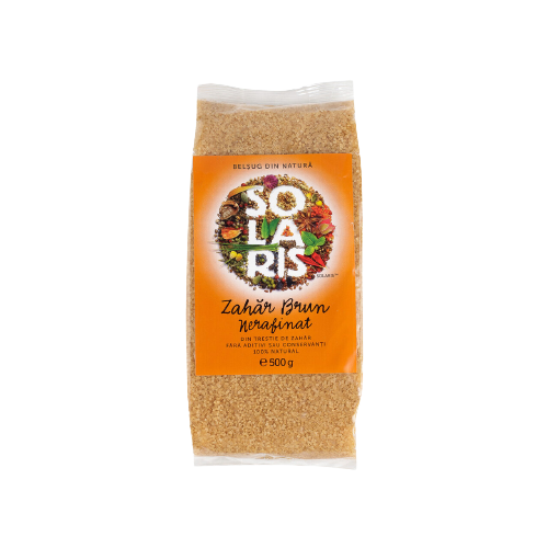 Unrafined brown sugar 500g Solaris