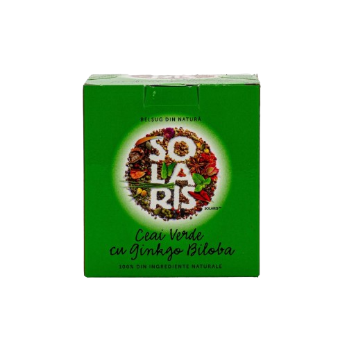 Solaris - Ceai verde cu ginko biloba 20dz