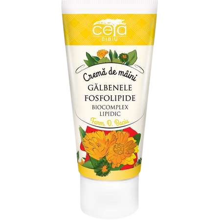 Hand cream with calendula and phospholipids extracts