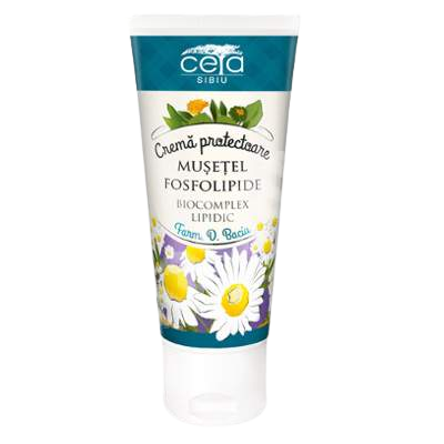 Protective cream with chamomile extract and phospholipids