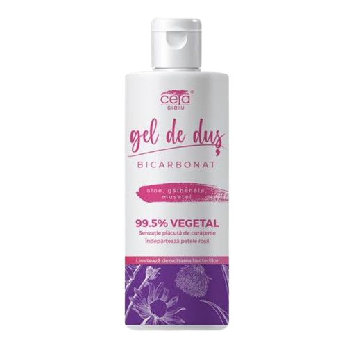 Vegetable shower gel with bicarbonate