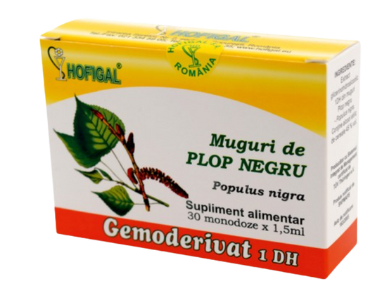 Gemoderivat din muguri de plop negru