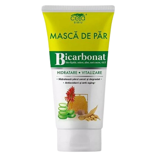 Moisturizing mask with bicarbonate, peptides, amino acids, proteins, coconut and walnut