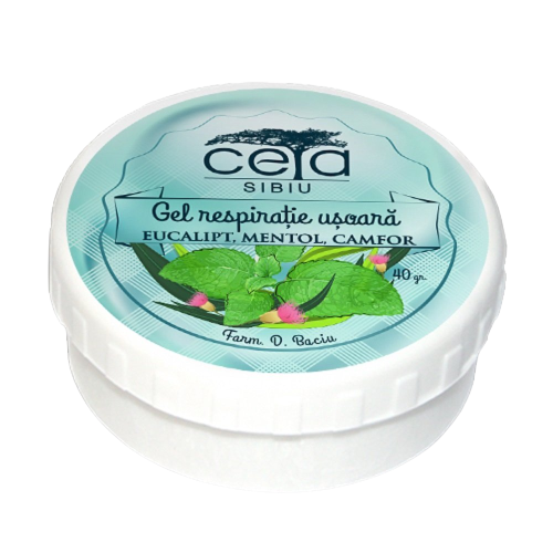 Easy breathing gel with eucalyptus, menthol and camphor extracts