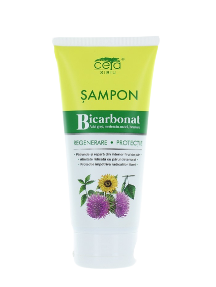 Regeneration and protection shampoo with bicarbonate, fatty acids, birch, nettle and burdock