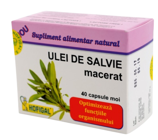 Macerated sage oil (soft capsules